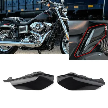 1 пара Мотоциклетных ABS Воздухоотражающих накладок средней рамы Для Harley Davidson Touring 2017 2018 2019 2020, Черный глянец