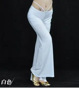 1 шт./лот, Женский хрустальный Гарем, модальные однотонные длинные брюки для танца живота, однотонные длинные брюки свободного размера
