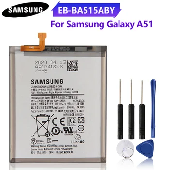 100% Оригинальный аккумулятор EB-BA515ABY для Samsung Galaxy A51, сменный аккумулятор для телефона, аутентичный аккумулятор 4000 мАч