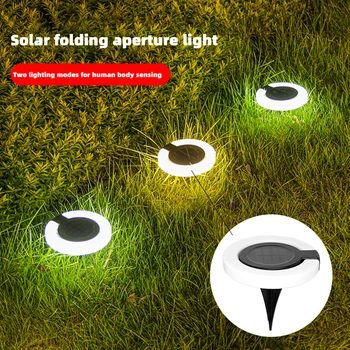 17 СВЕТОДИОДНЫХ круглых солнечных подземных светильников Стильный декоративный наземный светильник для садовых двориков парков
