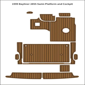 1999 Bayliner 2855 Платформа для Плавания Кокпит Лодка EVA Пена Палуба Из Тикового Дерева Коврик Для Пола