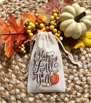 20 штук сумок для подарков на день благодарения / Happy Fall Ya'll / Осенние сумки для подарков на свадьбу