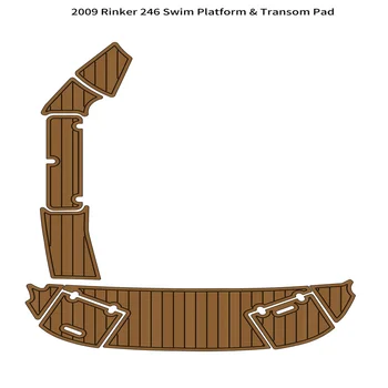 2009 Rinker 246 Платформа для плавания, коврик для лодки, EVA-пена, палубный коврик из искусственного тика