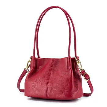 2023 Новая Женская сумка-мешок, кожаные сумки через плечо для женщин, Роскошная сумка через плечо, Женские Брендовые Дизайнерские сумки Большой емкости