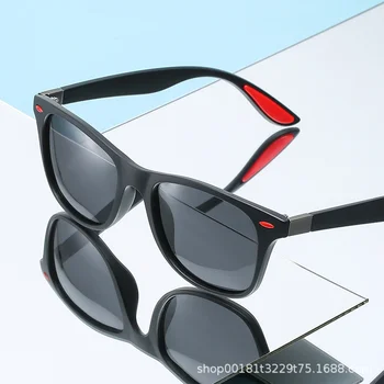 2023 Новые поляризованные солнцезащитные очки, Мужские Квадратные Модные Винтажные солнцезащитные очки, Роскошные трендовые солнцезащитные очки для путешествий UV400, прямоугольные очки