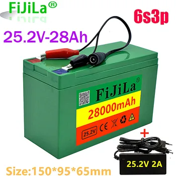 24V28,0 Ah6s 3p18650 Batterie Lithium-Batterie 25,2 V 28000mAh Elektrische Fahrrad Moped/Elektrische/Li ionen Akku mit ladegerät