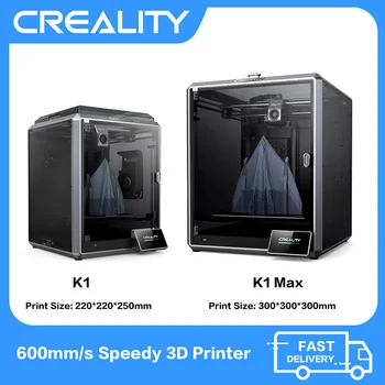 3D-принтер CREALITY Оригинальный K1 Max AI Camera LiDAR с двумя Громкими Связями, Автоматическое Выравнивание, Двухступенчатый Прямой Экструдер, Скорость печати 600 мм/сек.