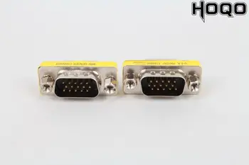 50шт VGA 15pin к 15pin адаптеру DB 15-контактный штекерный разъем Последовательный порт VGA разъем