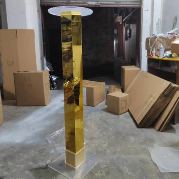 60 см 70 80 90 100 110 см высотой) золотая зеркальная хрустальная ваза для цветов, подставка для цветов, акриловое украшение стола