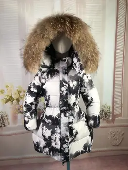 85 см-145 см, зимняя пуховая куртка 2021 года, детская парка, пуховики для девочек, детская длинная утепленная верхняя одежда, длинные куртки на утином пуху для мальчиков