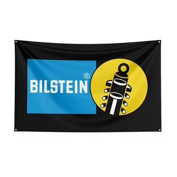 90x150 см Флаг Bilsteins, Баннер с принтом гоночного автомобиля из полиэстера для декора