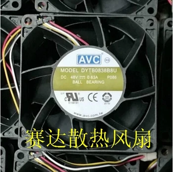AVC 80*80*38 Четырехпроводной вентилятор охлаждения 48V 0.63A DYTB0838B8U