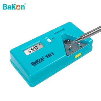 Bakon BK191 термометр с наконечником паяльника, удобный для бессвинцового припоя, ЖК-цифровой дисплей для измерения температуры 0-600 градусов