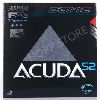 DONIC ACUDA S2 Резиновая петля для настольного тенниса с быстрой атакой, прыщи с губкой, теннисные корты для пинг-понга