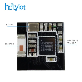 FCC CE Holyiot nRF52832 Беспроводной Радиочастотный Модуль 2,4 ГГц Приемопередатчик Ble 5,0 Приемник передатчик Bluetooth Модуль