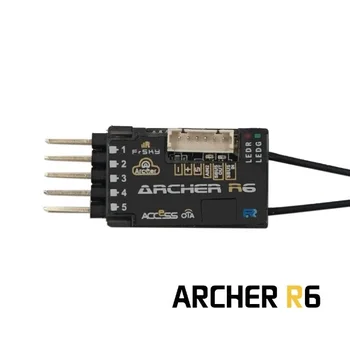 FrSky 2,4 ГГц Archer R6 ДОСТУП к резервному приемнику телеметрии OTA с 6 ШИМ-серворазъемами для фиксированных крыльев