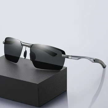 JackJad Полукадровые алюминиевомагниевые поляризованные солнцезащитные очки Мужские За рулем Рыбы Фирменный дизайн Солнцезащитные очки Oculos De Sol 3391