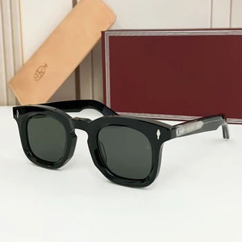 JACQ, оригинальные женские солнцезащитные очки из уксусного волокна ручной работы, крутые квадратные, модные, для путешествий, для вождения, UA400, мужские очки
