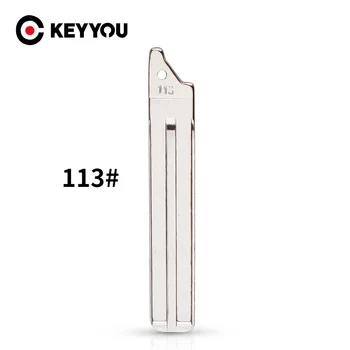 KEYYOU 10шт 113 # Для Toyota Flip Remote Key Blade Заготовка ключа автомобиля для 2014 Toyota Flip Remote Key № 113 KEY BLADE TOY48