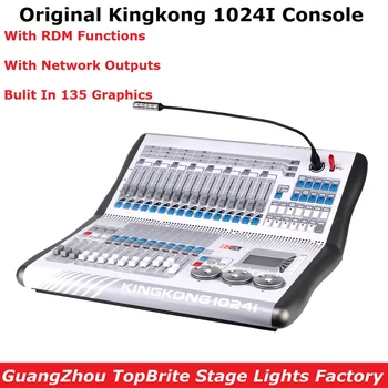 Kingkong KK-1024i Профессиональный DMX-контроллер, 1024 DMX канала, Встроенное 135 Графическое Сценическое Освещение, Консольное Оборудование DMX512
