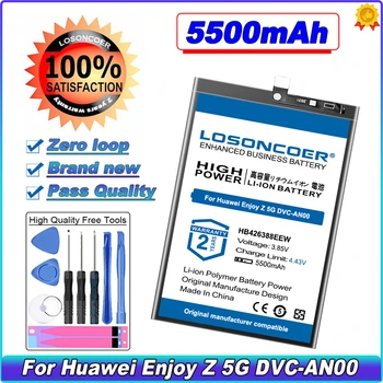 LOSONCOER 5500 мАч HB426388EEW Аккумулятор Для Huawei Enjoy Z 5G DVC-AN00 Changxiang Z 5G Аккумулятор