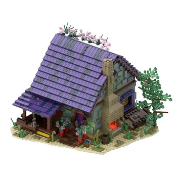 MOC Здание виллы, лесной летний дом, блоки, высокотехнологичная модель, сделай сам, сборка, кирпичи из частиц, игрушки, подарок для детей