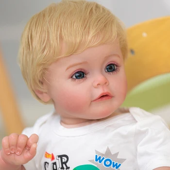 NPK 24-дюймовая готовая кукла-реборн Сью-сью, уже раскрашенные комплекты, очень реалистичный ребенок с тканевым телом и волосами на руках