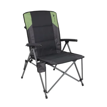 Ozark Trail, Походный стул с высокой спинкой и жесткими подлокотниками, Серый пляжный стул, Походные стулья, Складной Стул, Пляжный стул, Портативный стул