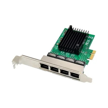PCIe-четырехпортовая сетевая карта RJ45 Gigabit Ethernet NIC PCI-E-четырехпортовая сетевая карта RJ45 Gigabit 1000M Ethernet RTL8111F