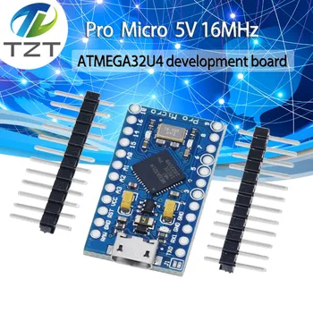 Pro Micro ATmega32U4 5V 16MHz Заменит ATmega328 для TZTrduino Pro Mini На 2-рядный контактный разъем для интерфейса Leonardo Mini Usb