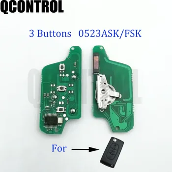 QCONTROL 3 кнопки дистанционного ключа Автомобиля Печатная плата для CITROEN Berlingo C3 C2 C5 C4 Picasso CE0523 СПРОСИТЕ./FSK 433 МГц 7941 чип