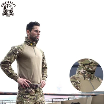SINAIRSOFT Тактический Камуфляжный костюм G3 Военная форма для страйкбола BDU Rapid Assault Боевая рубашка на молнии 1/4 Комплект брюк Мультикамерный Снайпер