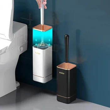 TPR Силиконовая щетка для унитаза с гибкой мягкой щетиной, чистящая щетка без мертвых углов, щетка для унитаза, аксессуары для ванной комнаты