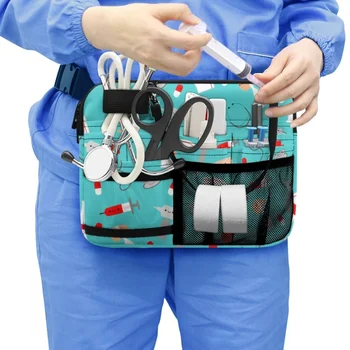 Twoheartsgirl, Портативная поясная сумка для медсестры, набор для работы, практичная женская поясная сумка, сумка-органайзер для ухода за больными Большой емкости
