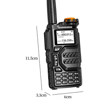 Uvk5 Радио уличные рации мощностью 5 Вт Легкая двухдиапазонная антенна Портативная с Noaa Weather Professional