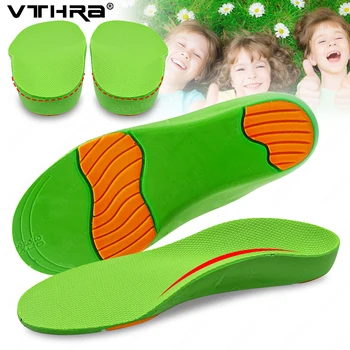VTHRA Детские Спортивные EVA-Стельки, Ортопедическая обувь для поддержки свода стопы, Удобная подушка для пятки, Подошвенный фасциит, подошва для детей
