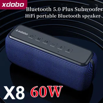 XDOBO X8 caixa de som 60 Вт Беспроводной Bluetooth Динамик Портативная Наружная Водонепроницаемая Звуковая Колонка TWS Сабвуфер Стерео Звуковая Панель