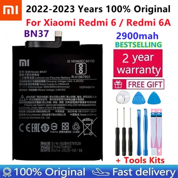 Xiao Mi Оригинальный Аккумулятор для телефона BN37 Для Xiaomi Redmi 6 Hongmi 6A 2900 мАч высококачественная Сменная батарея Розничная упаковка + инструмент