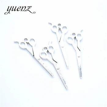 YuenZ 20 шт., антикварные посеребренные ножницы, подвески, подвеска: сделай сам для браслета, ожерелья 30 * 10 мм J441