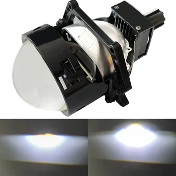 Автомобильные BI светодиодные фары С двумя объективами проектора, неразрушающая Двойная лампа, Чашка 60 Вт 2,5 