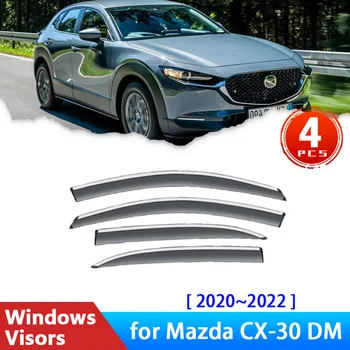 Автомобильные Козырьки на Боковые стекла для Mazda CX-30 DM CX30 CX 30 2022 2020 2021 Аксессуары Дефлекторы Защита От Дождя Для Бровей Солнцезащитный Козырек Тент