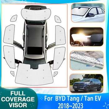 Автомобильные Солнцезащитные Козырьки Для BYD Tang 2022 Аксессуары Tang II EV WORLD Tan EV 2018 ~ 2023 Автомобильные Солнцезащитные Козырьки Для Окон Аксессуары