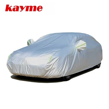 Автомобильные чехлы Kayme Full Пылезащитные Наружные и внутренние, устойчивые к УЛЬТРАФИОЛЕТОВОМУ излучению, Снегостойкие, солнцезащитные, полиэстеровые, универсальные для внедорожников и седанов