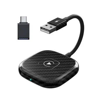 Автомобильный адаптер для CarPlay USB-адаптер, совместимый с Bluetooth 5.0, беспроводной ключ, совместимый с системами iPhone 6 и выше