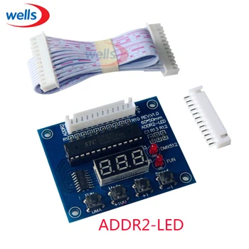 Аксессуары для Декодера Цифровой дисплей DMX512-ADDR2 12Pin Провод Используется для RGB светодиодной ленты