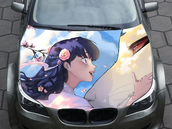 Аниме InuYasha Sesshomaru Kagome Наклейка на автомобиль с графикой, виниловая наклейка, рисунок на крышке, упаковка, индивидуальный дизайн 