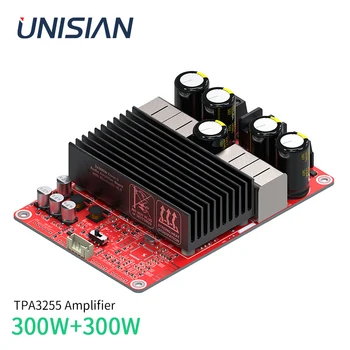 Аудиоусилитель UNISIAN 2X300 Вт TPA3255 2,0 Каналов Стерео Усилители мощности класса D с высоким уровнем Hi-FI
