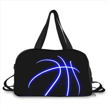баскетбольная 3D печать модный тренд портативная многофункциональная сумка-мессенджер большой емкости, дорожная сумка
