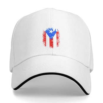 Бейсбольная кепка Унисекс с флагом Пуэрто-Рико, подходит для мужчин и женщин, Регулируемая шляпа для папы, кепка для сэндвича