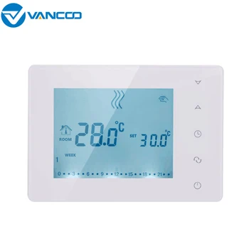 Беспроводной термостат VANCOO Smart RF для газового котла Программируемый регулятор температуры в отопительном помещении с питанием от батарей